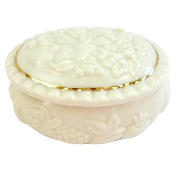 Vintage Lenox Ceramic Handcrafted Trinket Box - Picture 1 of 5